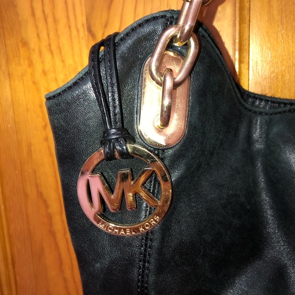 Michael Kors Bag | Black and Gold Chain Purse - Picture 2 of 6